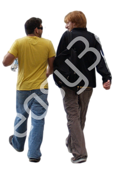 (Single) Casual People V. 1 #011 young men, walking