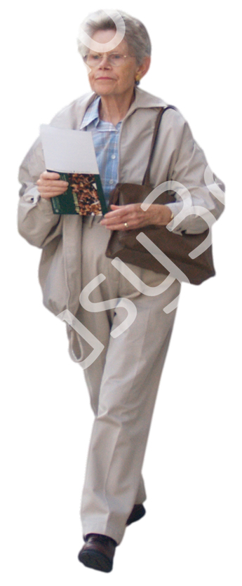 (Single) Casual People V. 2 #007 old woman, walking