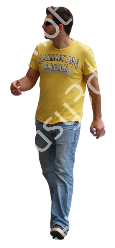 (Single) Casual People V. 2 #015 young man, walking